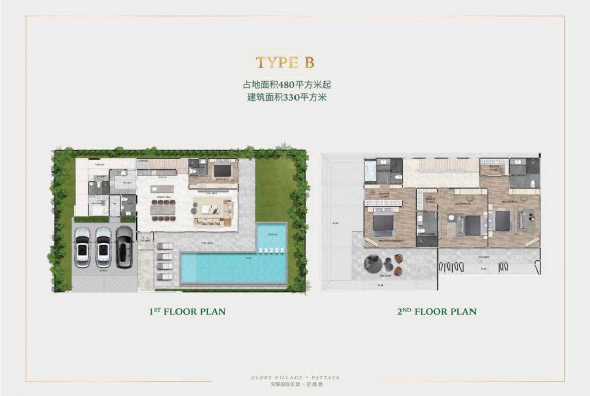 Glory Village Pattaya 3br sqm 9