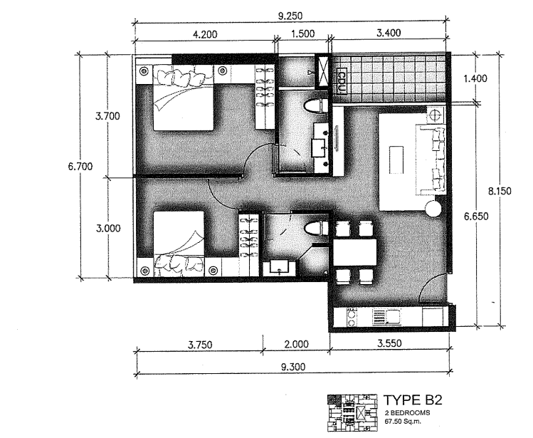 PTC24303_1 Amari Residences Pattaya 1br 30