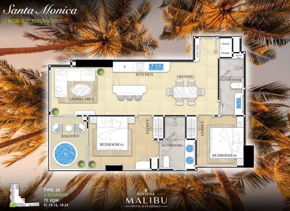 Riviera Malibu 2br sqm 5